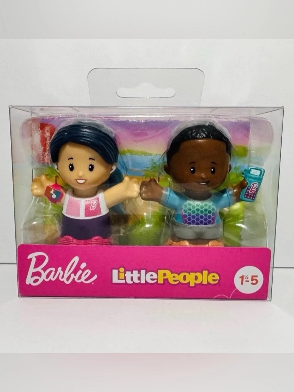 🆕 2 Fisher-Price Little People Barbie Party & Wellness Figure Sets 4 Characters